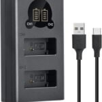 Caisi Dual Charger For Canon LP E17 Battery