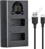 Caisi Dual Charger For Canon LP E17 Battery