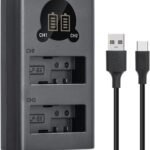 Caisi Dual Charger For Canon LP E8 Battery