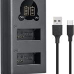 Caisi Dual Charger For Canon LP E12 Battery