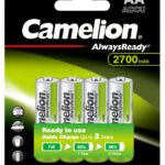 Camelion AA 4 2700mah Rechargeable Batteries cells 2700mah