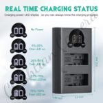 Caisi Dual Charger For Canon LP E8 Battery