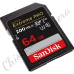 SanDisk 64GB 200MB/s Extreme PRO UHS-I SDXC Memory Card With 2 Year arranty