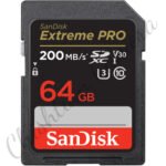 SanDisk 64GB 200MB/s Extreme PRO UHS-I SDXC Memory Card With 2 Year arranty