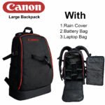 Backpack Canon Large For DSLR Camera Lenses And Accessories With Laptop bag or Rain Cover