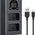 Caisi Dual Charger EL-25 For EN-EL 25 Z30 &amp; Z50 Camera Battery