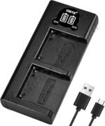 Caisi Dual Charger V615 For NP F550, F970,F980 LED &amp; Camera Battery