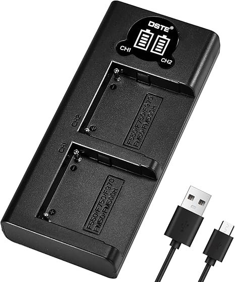 Caisi Dual Charger V615 For NP F550, F970,F980 LED &amp; Camera Battery