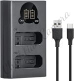 Caisi Dual Charger MH 24 For EN-EL 14 Camera Battery