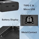 Caisi Dual Charger V615 For NP F550, F970,F980 LED &amp; Camera Battery