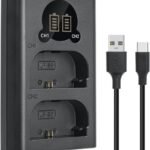 Caisi Dual Charger For Canon LP E6 Battery