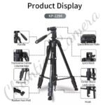 Jmary KP-2294 Professional Over Head Tripod For Camera or Mobile