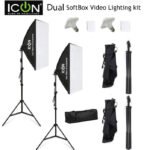 ICON Video And Photo Studio Lights Softbox Studio Lighting Kit