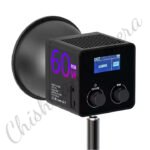 Mamen SL-C60R LED Video BI Color +RGB Light With Built In Battery Power Portable Cob Photography Light ( Bowen Mount Including ) - Image 2