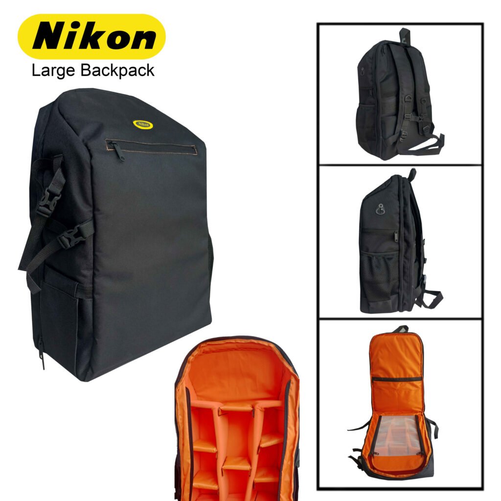 Nikon Large Backpack For DSLR Camera and its Accessories With Rain Cover
