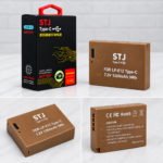 STJ LP-E12 Type-C Rechargeable Battery 1250mAh for Canon Cameras
