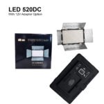 LED 520DC Video Light with 12V Adapter – Professional Camera LED Light - Image 2
