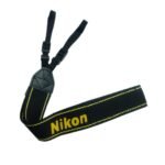 Nikon Camera Neck Strap Black & Yellow – Adjustable DSLR/Camera Shoulder Strap in Pakistan