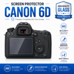 Canon 6D Screen Protector 6D Tempered Glass 9H HD Clear LCD Protection
