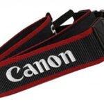 Canon Camera Neck Strap Black & Red – Comfortable DSLR Camera Shoulder Strap | Chishtian Camera Store