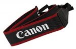 Canon Camera Neck Strap Black & Red – Comfortable DSLR Camera Shoulder Strap | Chishtian Camera Store